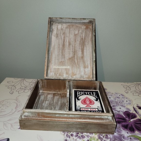 Vintage Decoupage Wooden Card Box - Picture 4 of 9